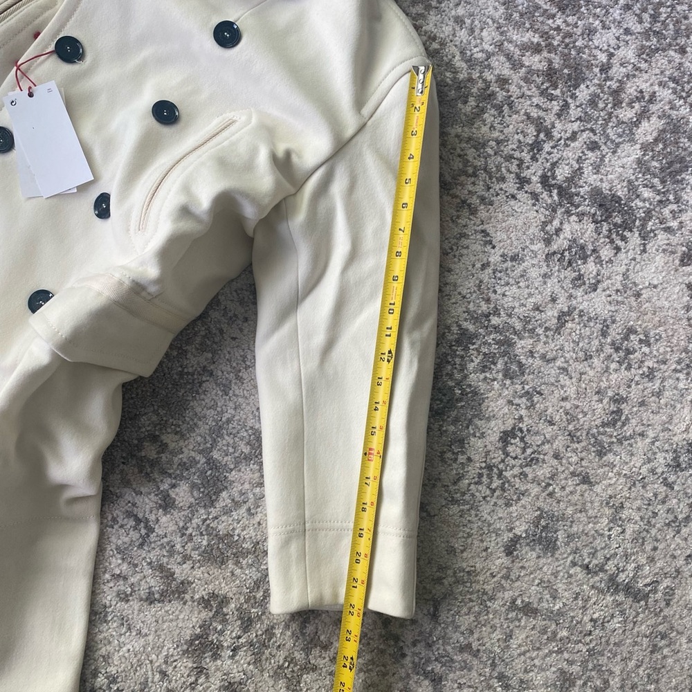 ZARA SRPLS ICE/CT 03 WOOL COAT OYSTER WHITE WOMEN - Picture 5 of 16